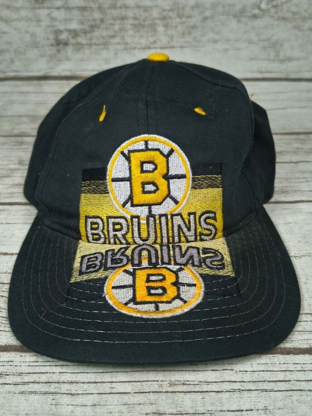 Vintage 90s Starter Boston Bruins NHL Snapback Reflected Logo Rare